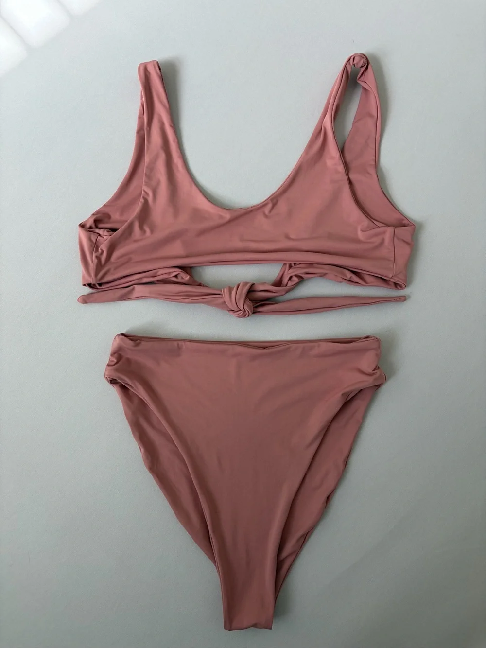 437 Bikini Set | Small Top Medium Bottom | Dusty Rose